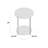 Gateshead Jamestown Round Side End Table with Storage Shelf Rustic Wood Grain and Metal-27490513