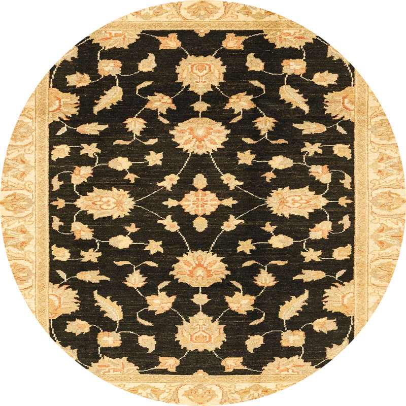Abstract Indoor Rug, Round 8'