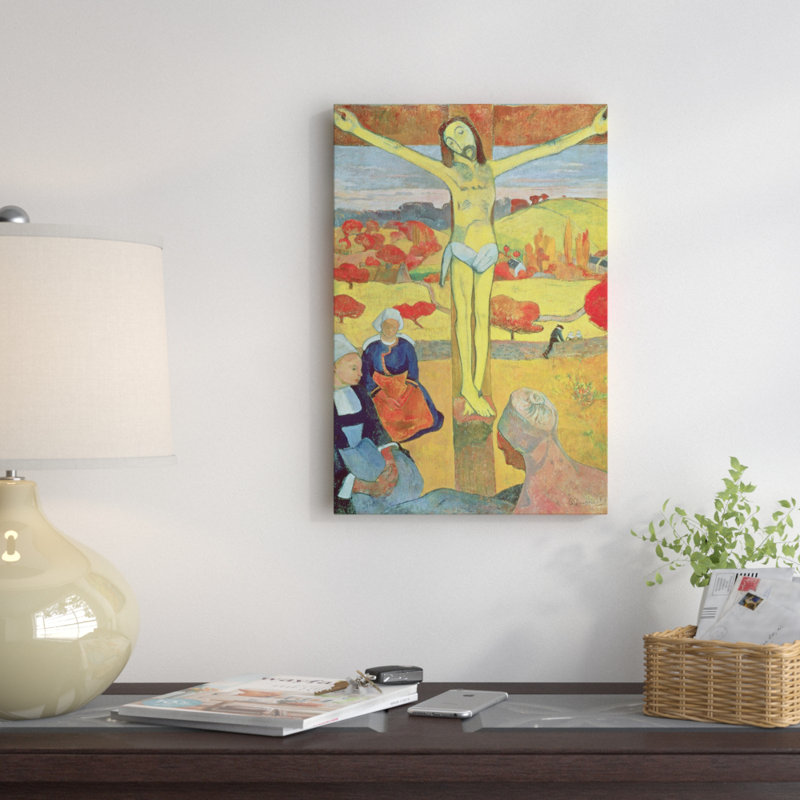 « yellow christ, 1889 », reproduction sur toile, H 18 po x l 12 po x P 1,5 po, Toile tendue