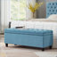 Banc de rangement capitonné à boutons FlowLuxe