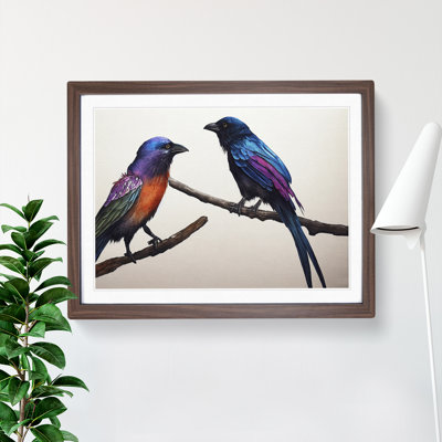 Crow Bird Watercolour Vol.3 - Single Picture Frame Print