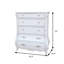 Commode traditionnelle Valentini, blanc
