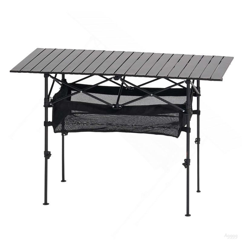 Table de camping pliante en aluminium