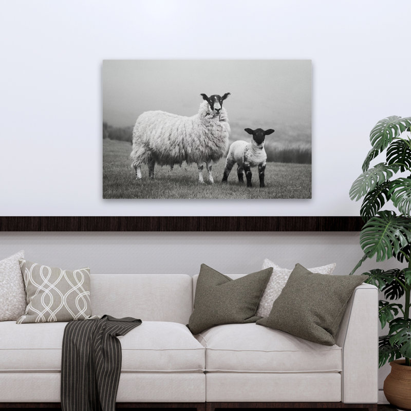 Ferme moderne avec moutons Islay I, H 48 po x l 32 po