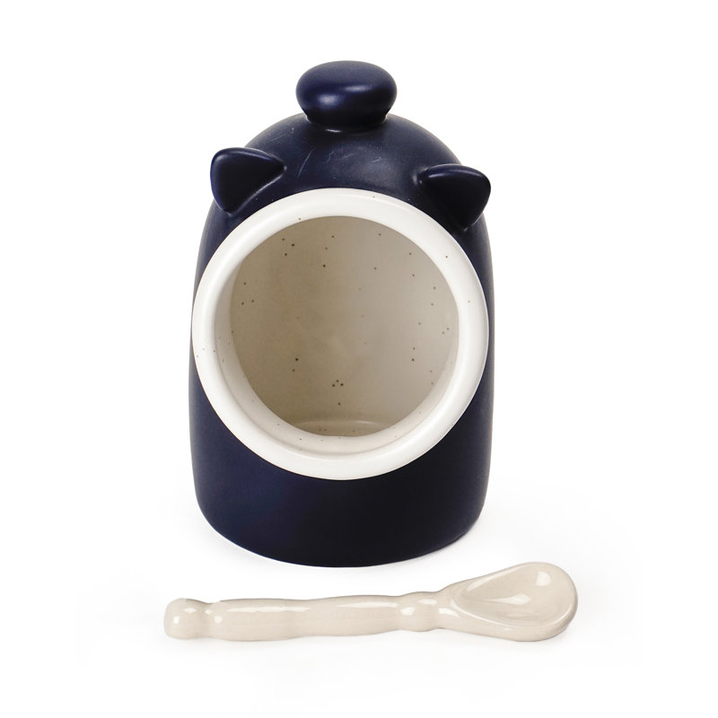 Stoneware Pig Salt, Blue