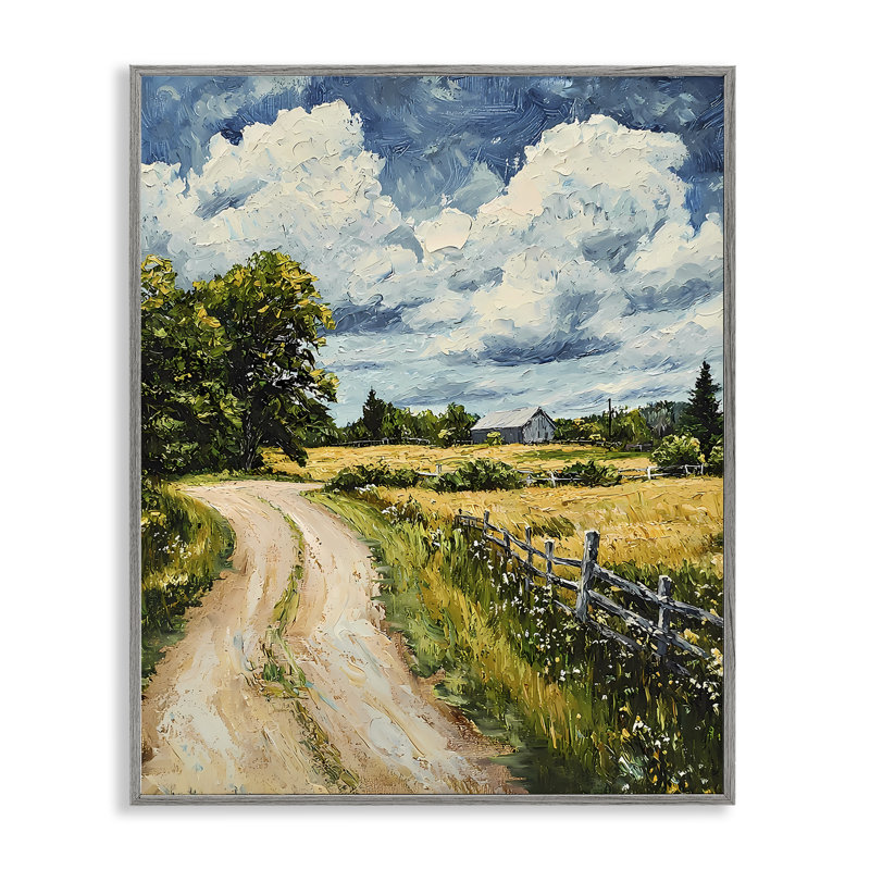 Impression numérique giclée Impasto, par Walker Noble, Estampe numérique Farmhouse, H 14 po x l 11 po