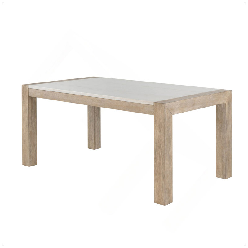 VANILLA REAL MARBLE DINNG TABLE
