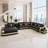 Lloydene 5 - Piece Slipcovered Leather Sectional-331339043