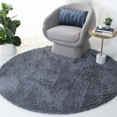 Soho Shag Performance Machine Washable Solid Color Rug