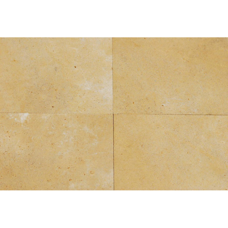 Carreau de mur et de sol en pierre LimeStone 18 po x 18 po St. Marc Jaune