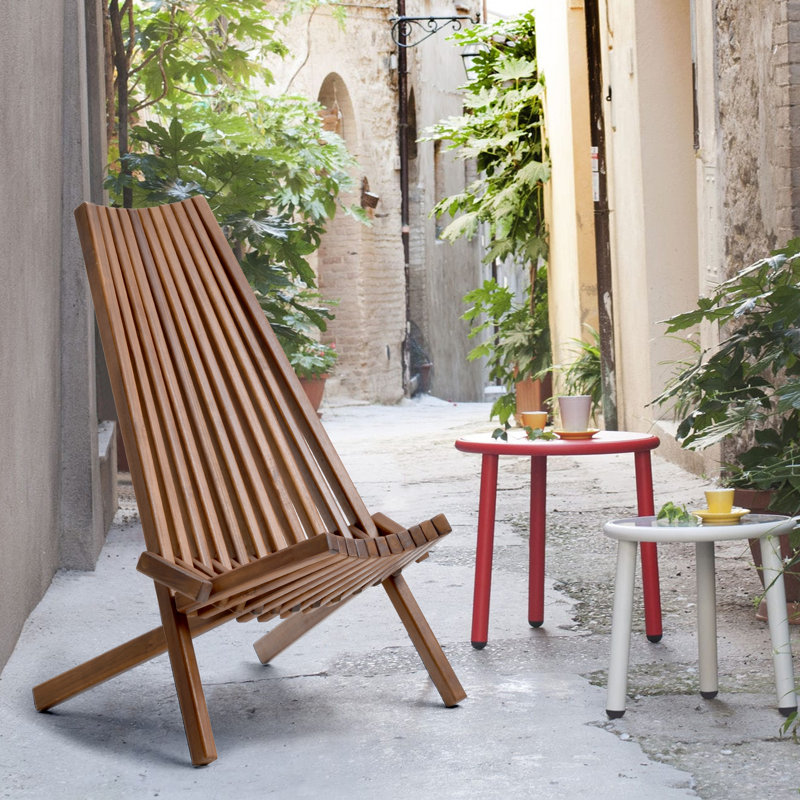 Chaise Adirondack pliante en bois Abingdon
