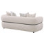 Canapé à accoudoirs rembourrés en tissu beige de H H 84 pouces