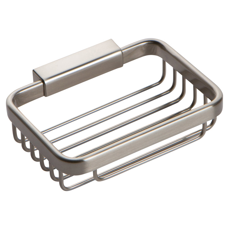 Hotelier Soap Basket, Satin Nickel