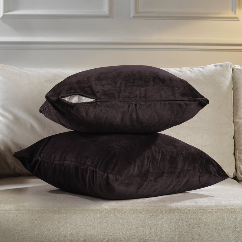 Housses de coussin rectangulaires en velours mat, 79 Catata