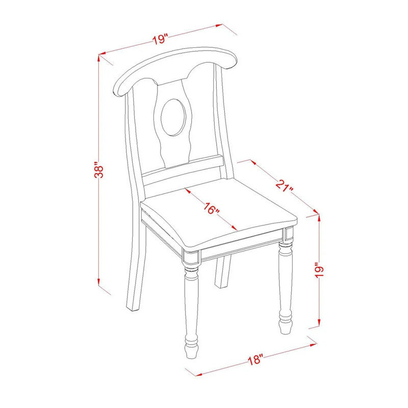 Ensemble de table de salle à manger 3 pièces pour petits espaces comprenant une table de cuisine ronde avec piédestal et 2 chaises, noir et cerise