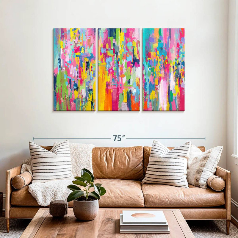 Avery Abstract Vibrant Mix IV, H 36 po x l 57 po