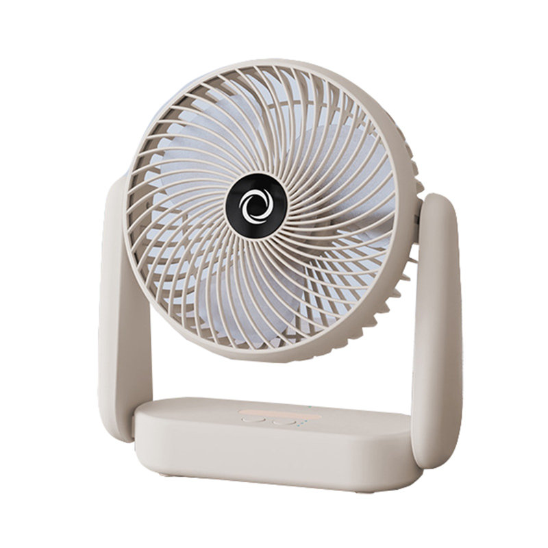 Ventilateur portatif suspendu vertical à haut débit lumineux USB et lumineux Kondieu, Khaki