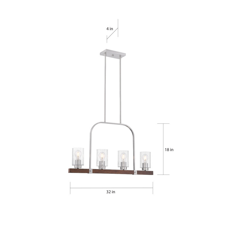 Louque 4 - Light Kitchen Island Pendant