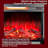 Afore 24 Inch Freestanding Electric Fireplace With 3-Sided Glass Realistic Flame Effects Remote Control & Heater