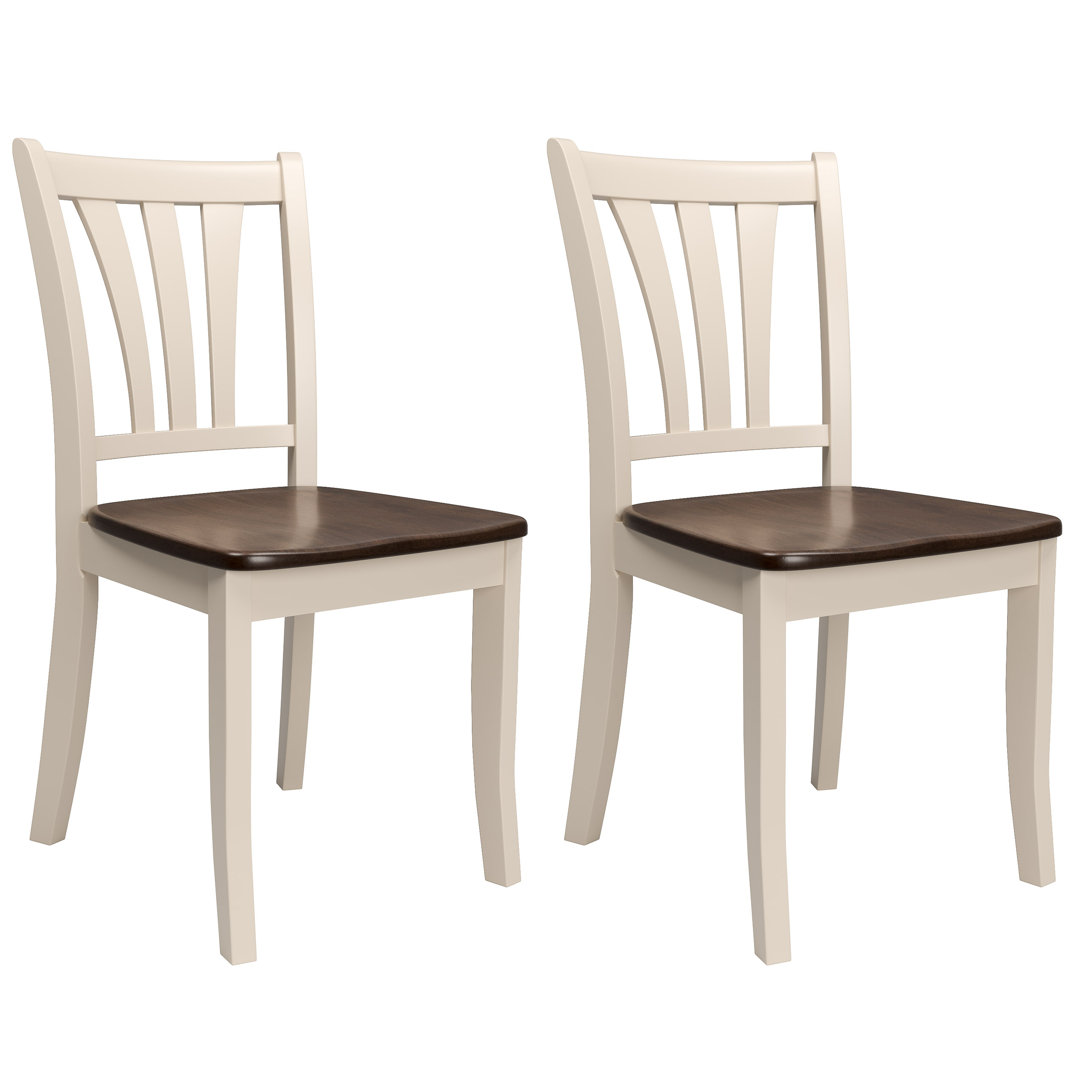 Pico Solid Wood Slat Back Side Chair (Set of 2) Alcott Hill® 