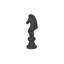 Small Cast Stone Knight Chess Sculpture-1047763081
