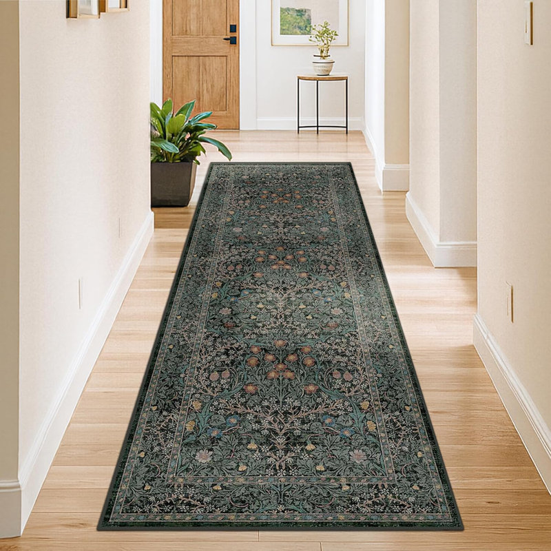 Tapis de couloir de cuisine lavable antidérapant, Tapis de couloir 2 pi 6 po x 8 pi