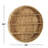 Sasha 3 Piece Circle Rattan Tiered Shelf
