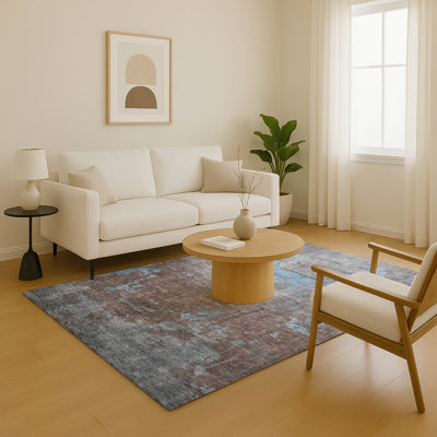 Premium Machine Washable Larrison AMF1780 Modern Rug