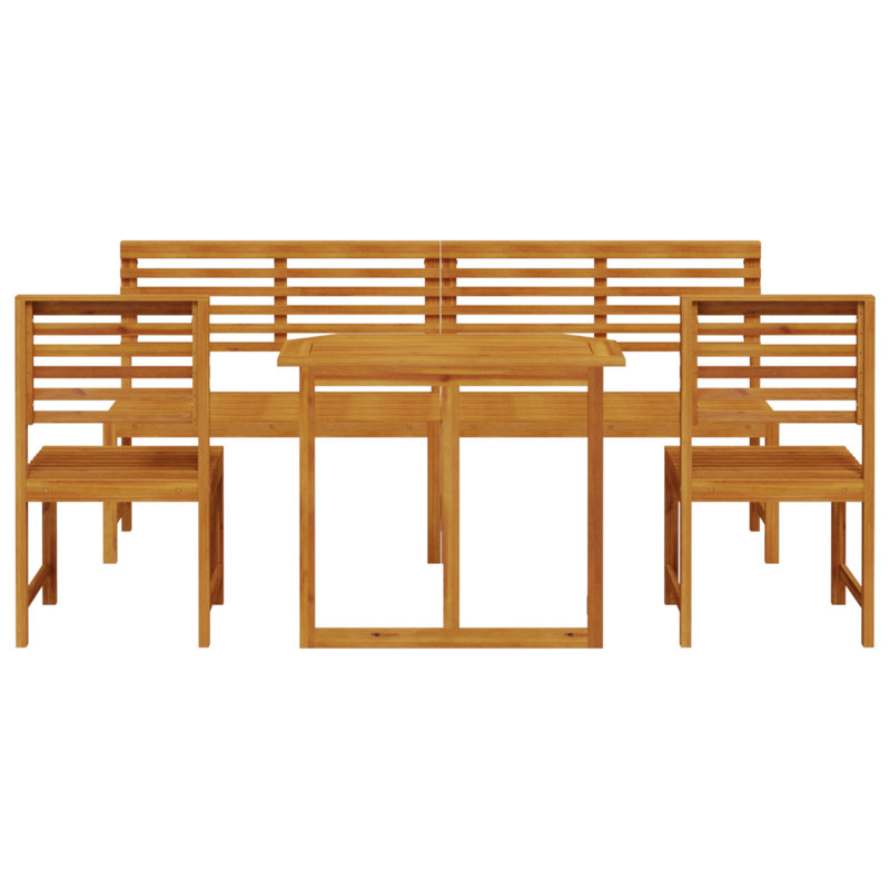 vidaXL Garden Bistro Set 5 pcs Brown Solid Acacia Wood
