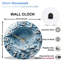 Horloge murale en verre 12 po