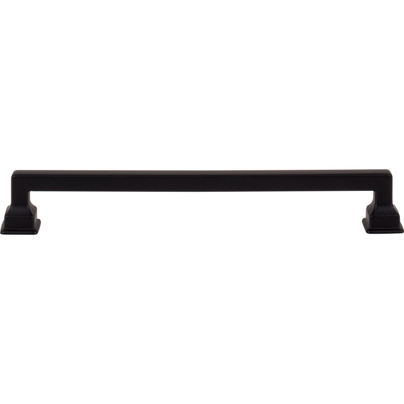 Erika 5 1/16" Center to Center Bar Pull, 7 9/16", Matte Black