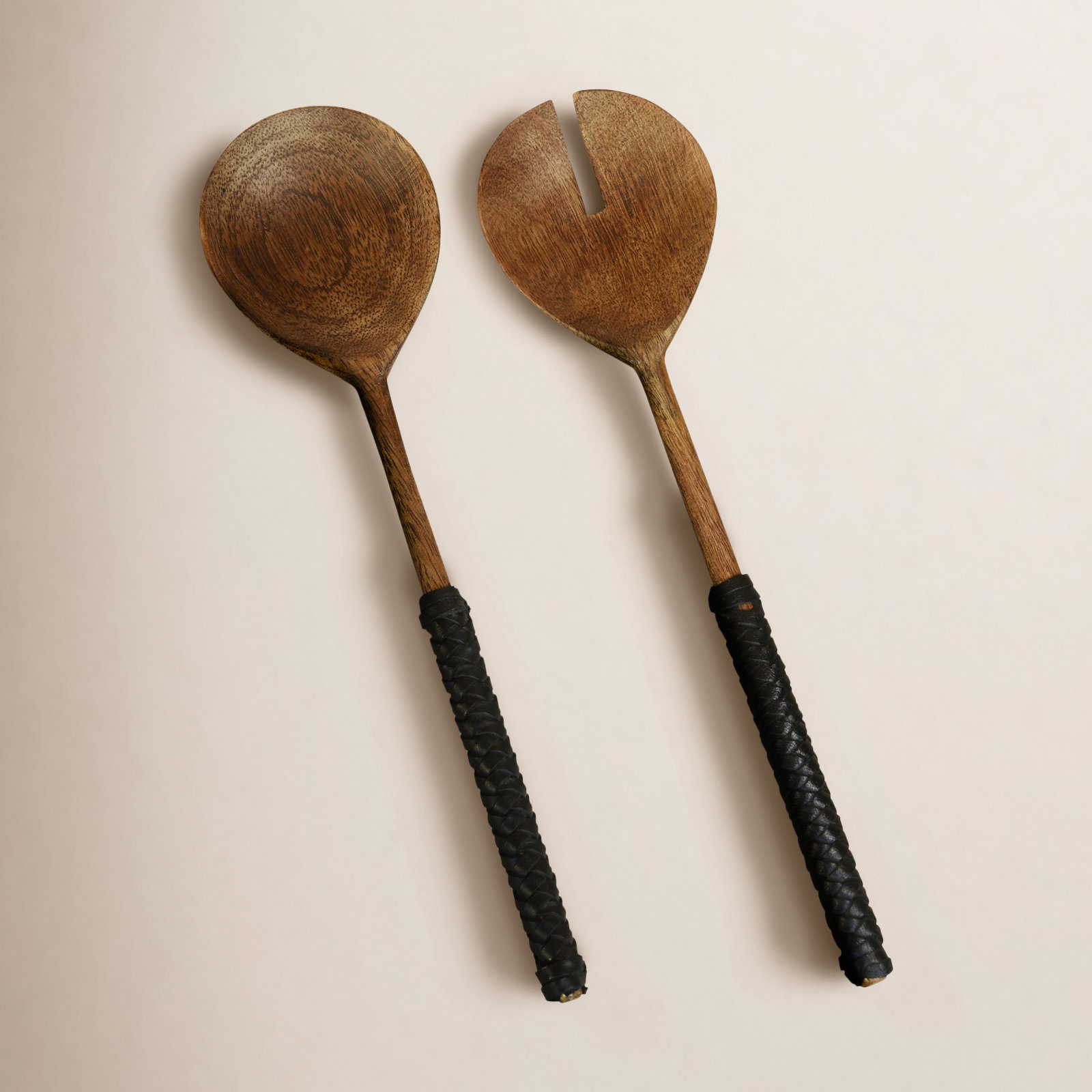Berne Salad Servers, Beige