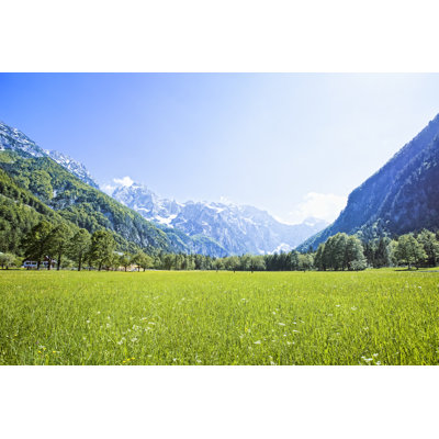 Idyllic Alps Valley by Mbbirdy - Wrapped Canvas Print