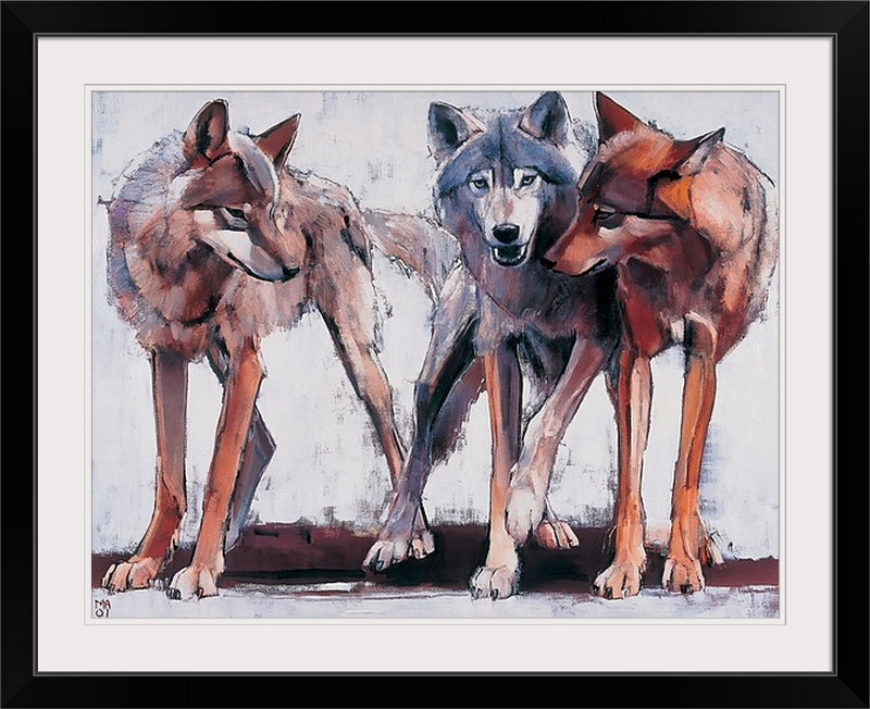 «Yusef Pack Leaders, 2001» par Mark Adlington, reproduction d'art, H 26 po x l 32 po x P 1 po, Cadre noir