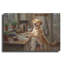  «Labrador Retriever In The Kitchen» par Rich Monet, art mural en métal, 24 po x 16 po