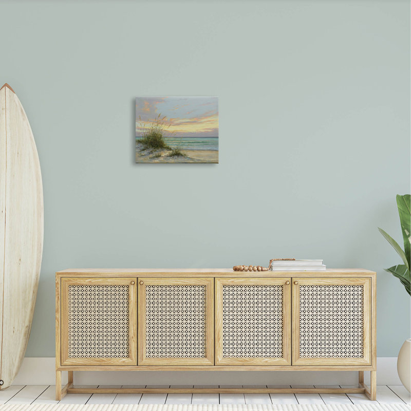 «Beach Grass Vivid Sunset», art mural par Martin Figlinski, H 16 po x l 20 po x P 1,5 po
