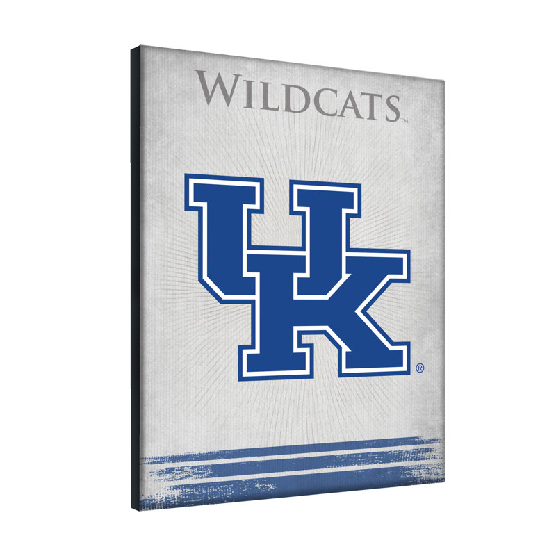 Impression sur toile tendue NCAA, H 15 po x l 20 po x P 1 po, Wildcats de Kentucky