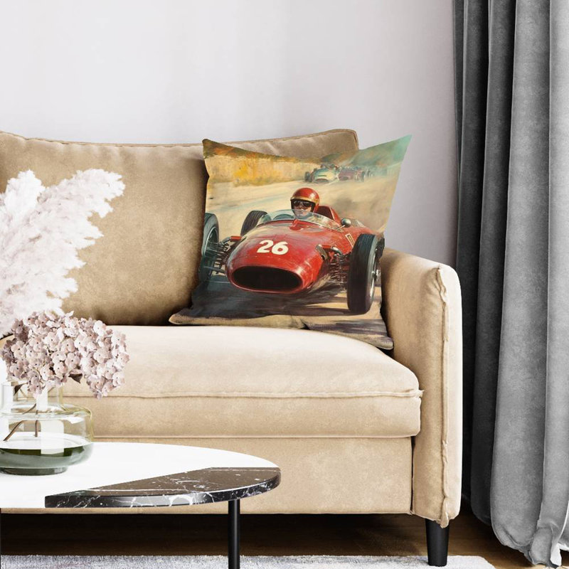 Number 26 - Contemporary Beige – Throw Pillow Cover Only, Double-Sided Print, Insert Not Included