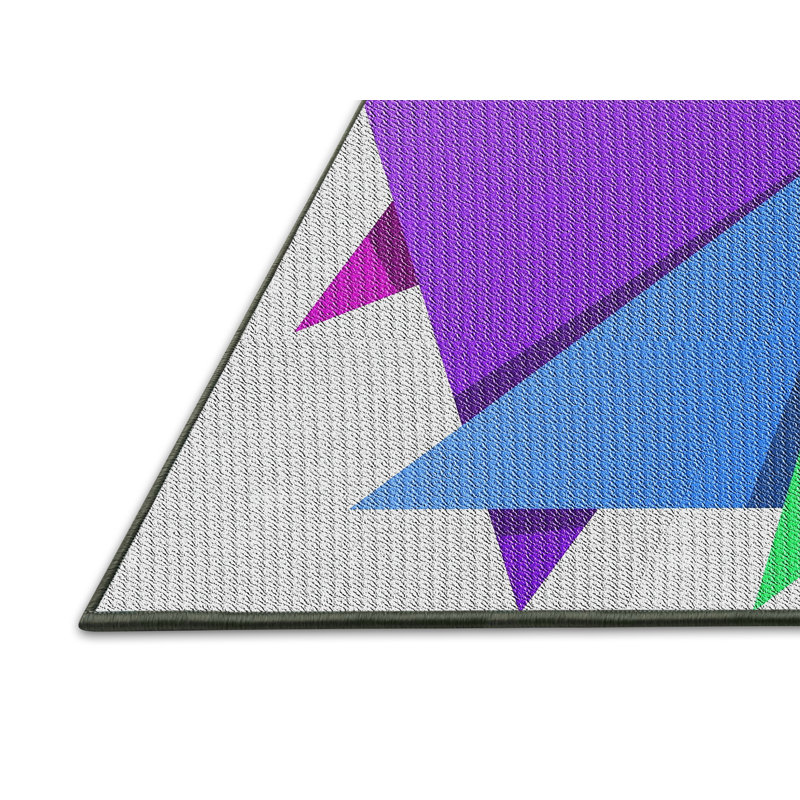 Mauve Tapis décoratif, Rectangle 7 pi x 9 pi
