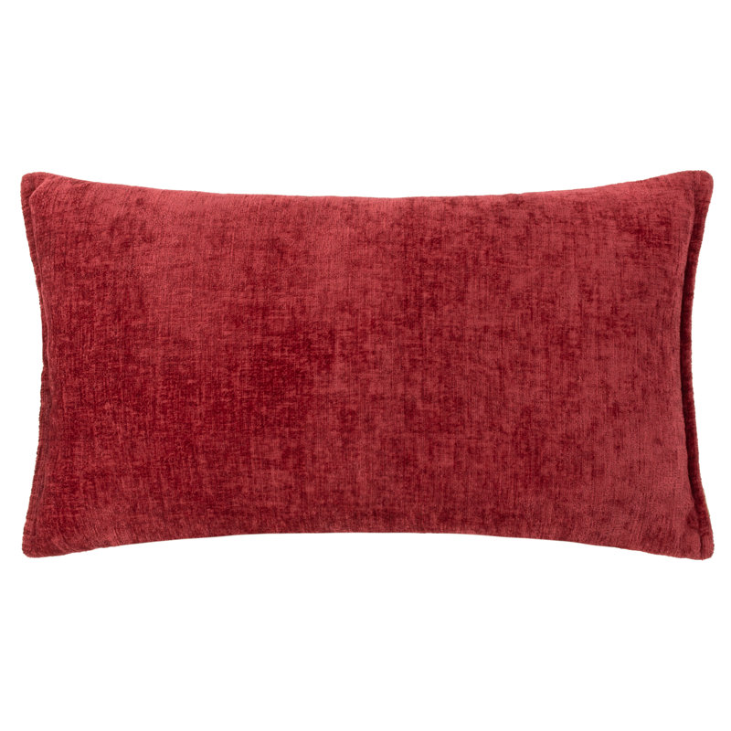 Buxton Rectangular Throw Cushion, Red