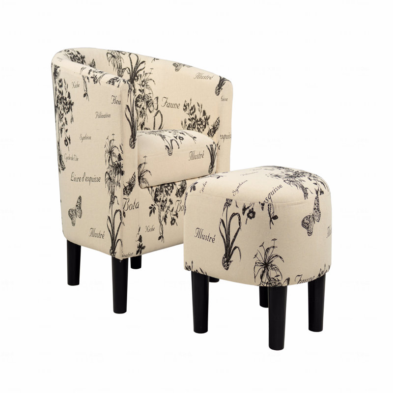 Chaise d'appoint + repose-pieds