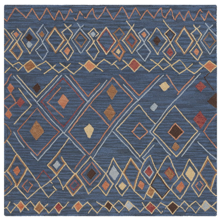 Renfrow Hand Hooked Wool And Cotton Southwestern Rug