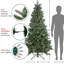 Sapin de Noël artificiel pré-éclairé avec lumières claires Granville Fraser-91161447