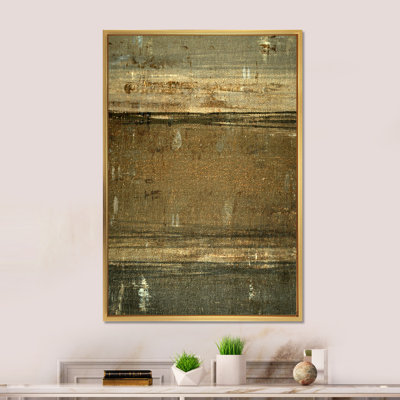 Champs de couleurs dans des tons de gris et de beige II - peinture sur toile