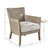 Stylish Cane Armchair With Reclaimed Wood Finish And High-Density Foam For Ultimate Comfort And Support-1433003664