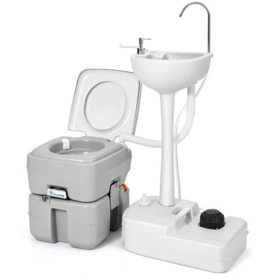 13 " L x 19.7 " W Portable Handwash Station with Faucet