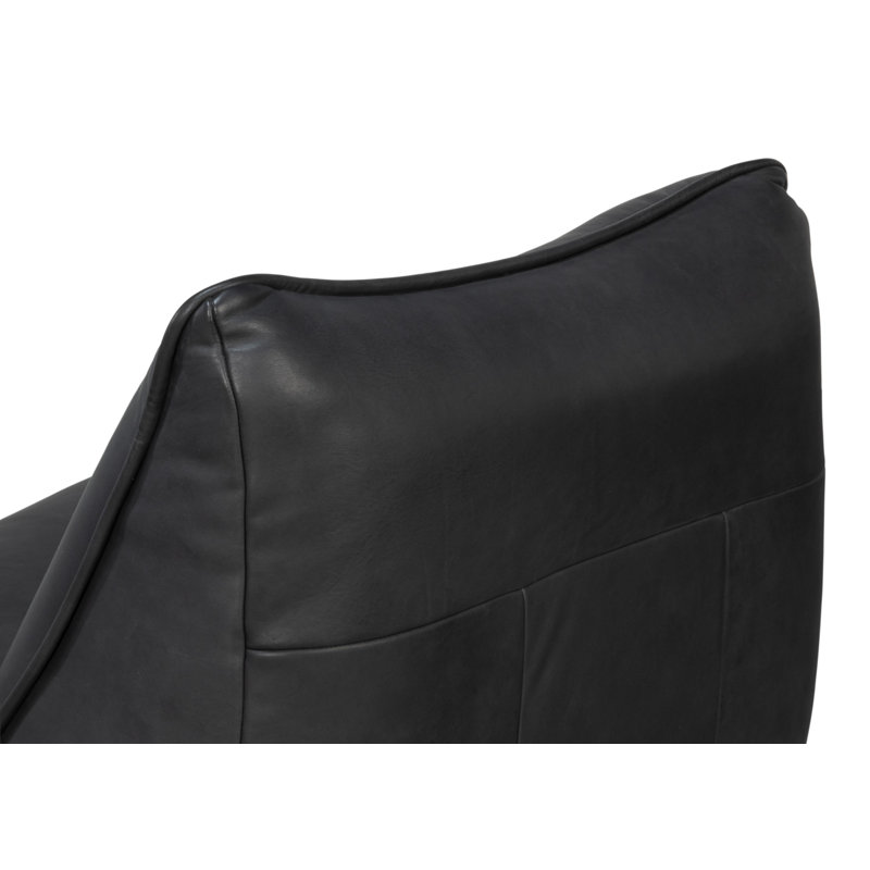 Kennett Swivel Armless Chair, Santoni Black