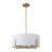 Lolanda 8-Light Dimmable Fabric Drum Pendant-880897396