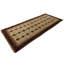 Tapis unique en laine noué à la main des années 1990 de 3 pi 10 po x 9 pi rouge / beige Patrich