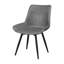 Chaise d'appoint capitonnée Larren en gris